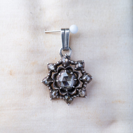 Antique Rosecut Diamond Pendant