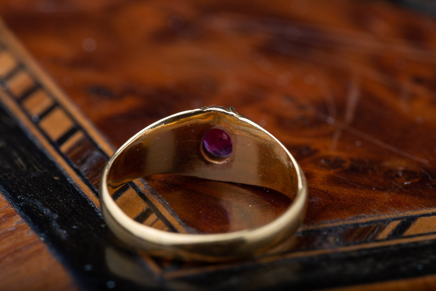 High Carat Gold Ruby Ring