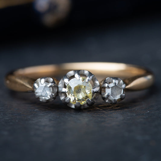 1900's Edwardian Trilogy Diamond Ring