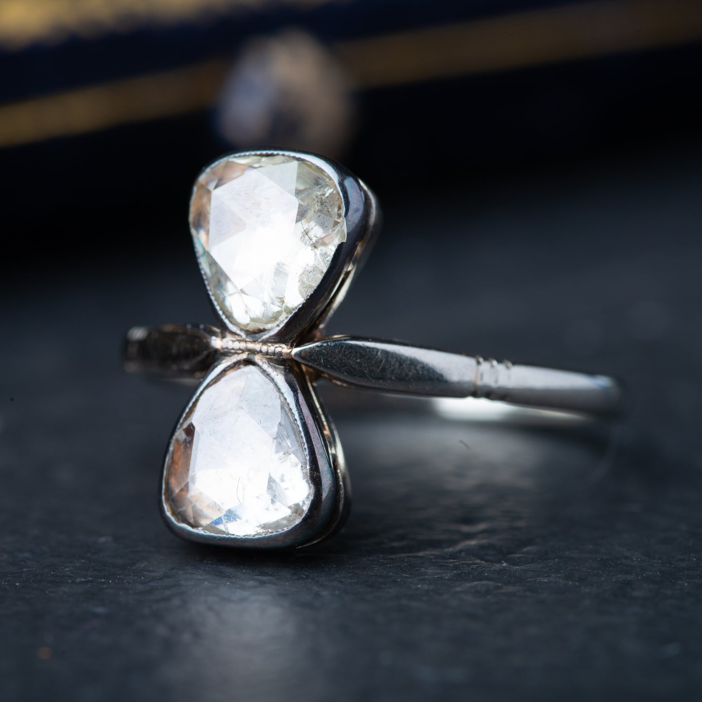 Antique Bow Rosecut Diamond Ring