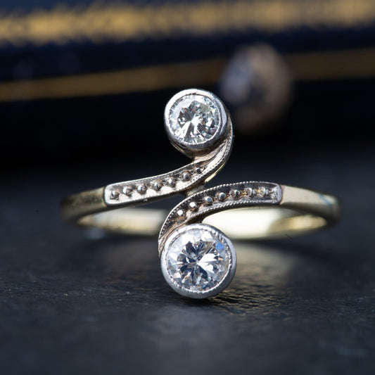 Vintage Toi & Moi Diamond Ring