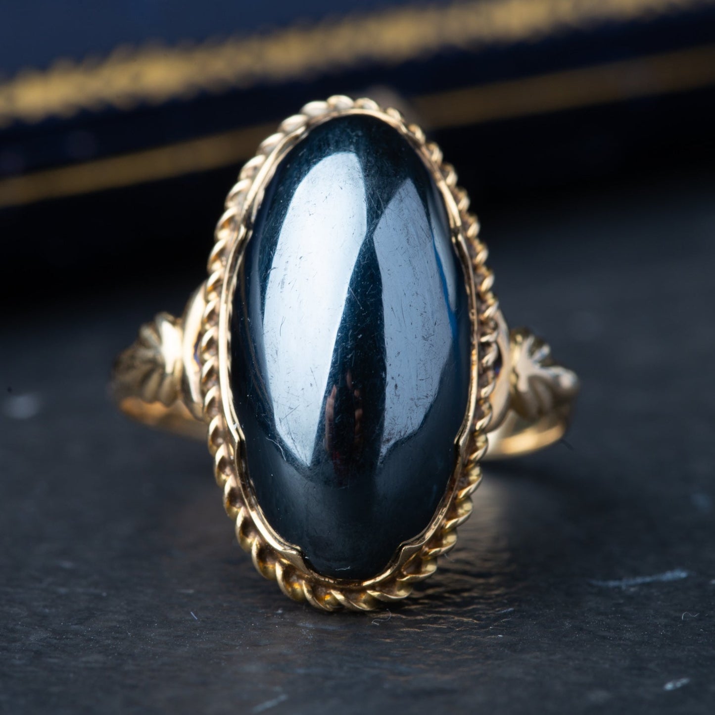 Vintage Hematite Ring