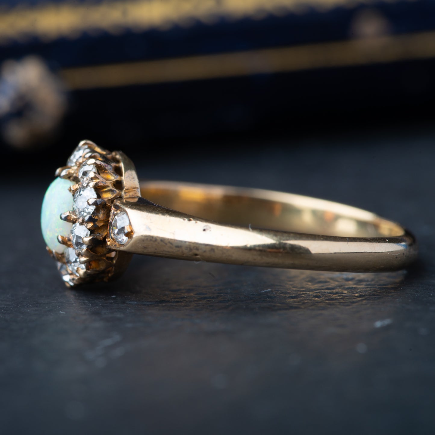 Art Deco Opal Diamond Ring