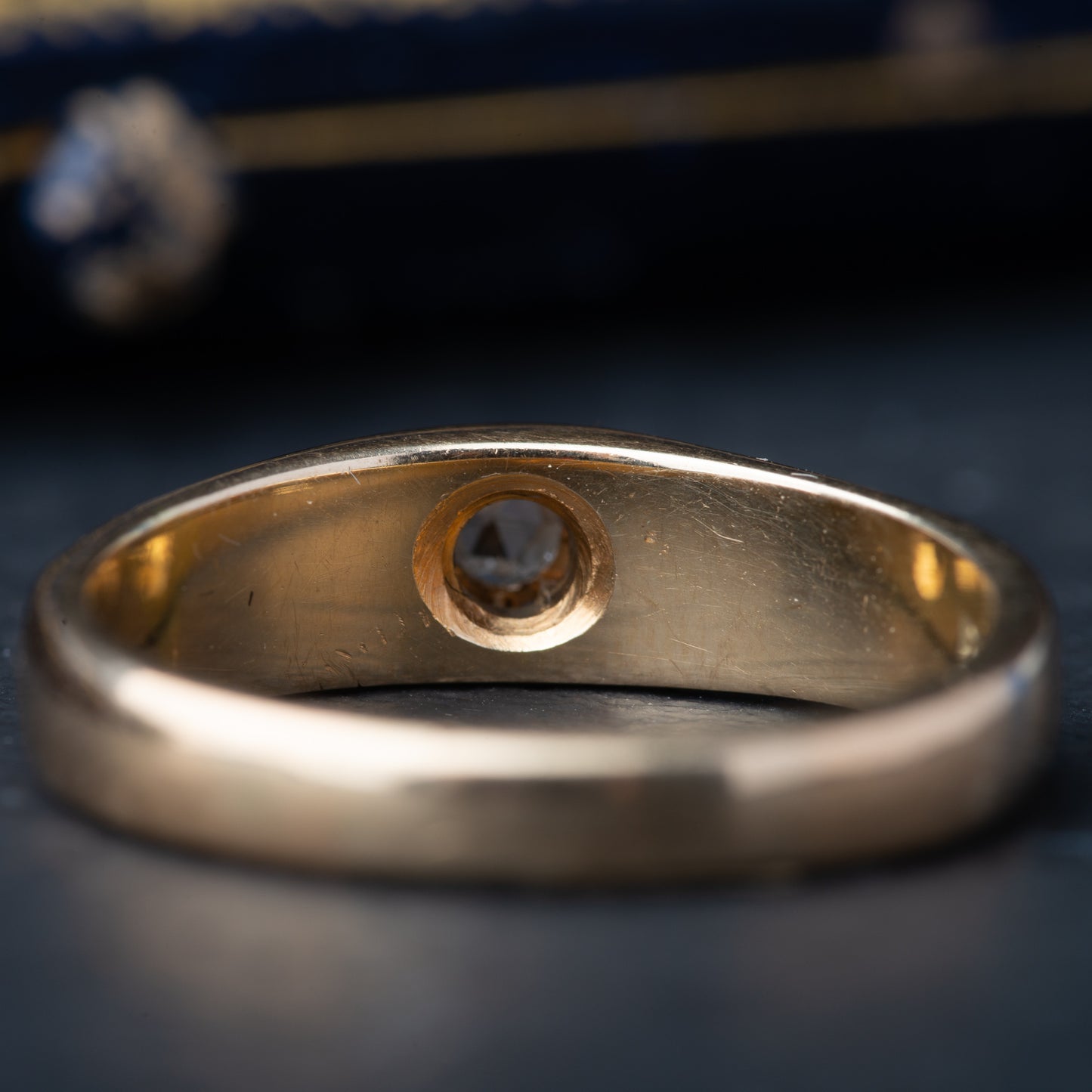 Antique Rosecut Diamond Solitaire Ring
