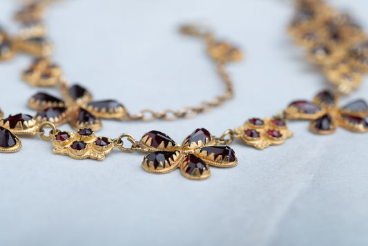 Victorian Perpignan Garnet Necklace
