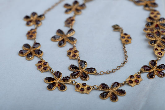 Victorian Perpignan Garnet Necklace