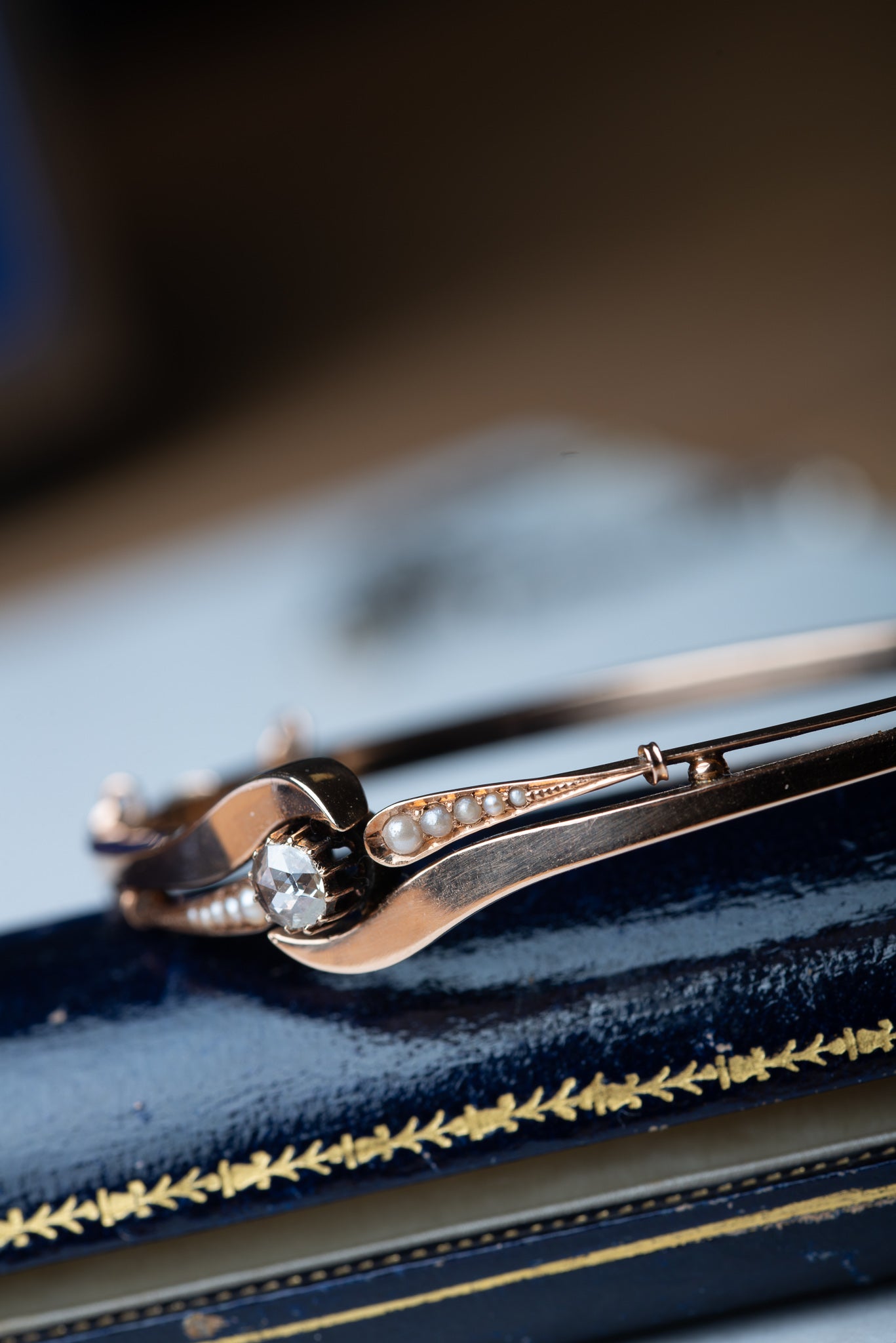 Edwardian Crossover Rosecut Diamond Bracelet