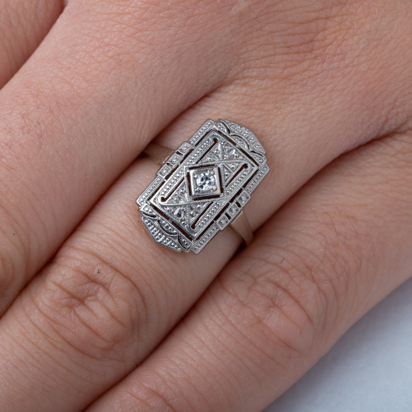 Art Deco style diamond ring
