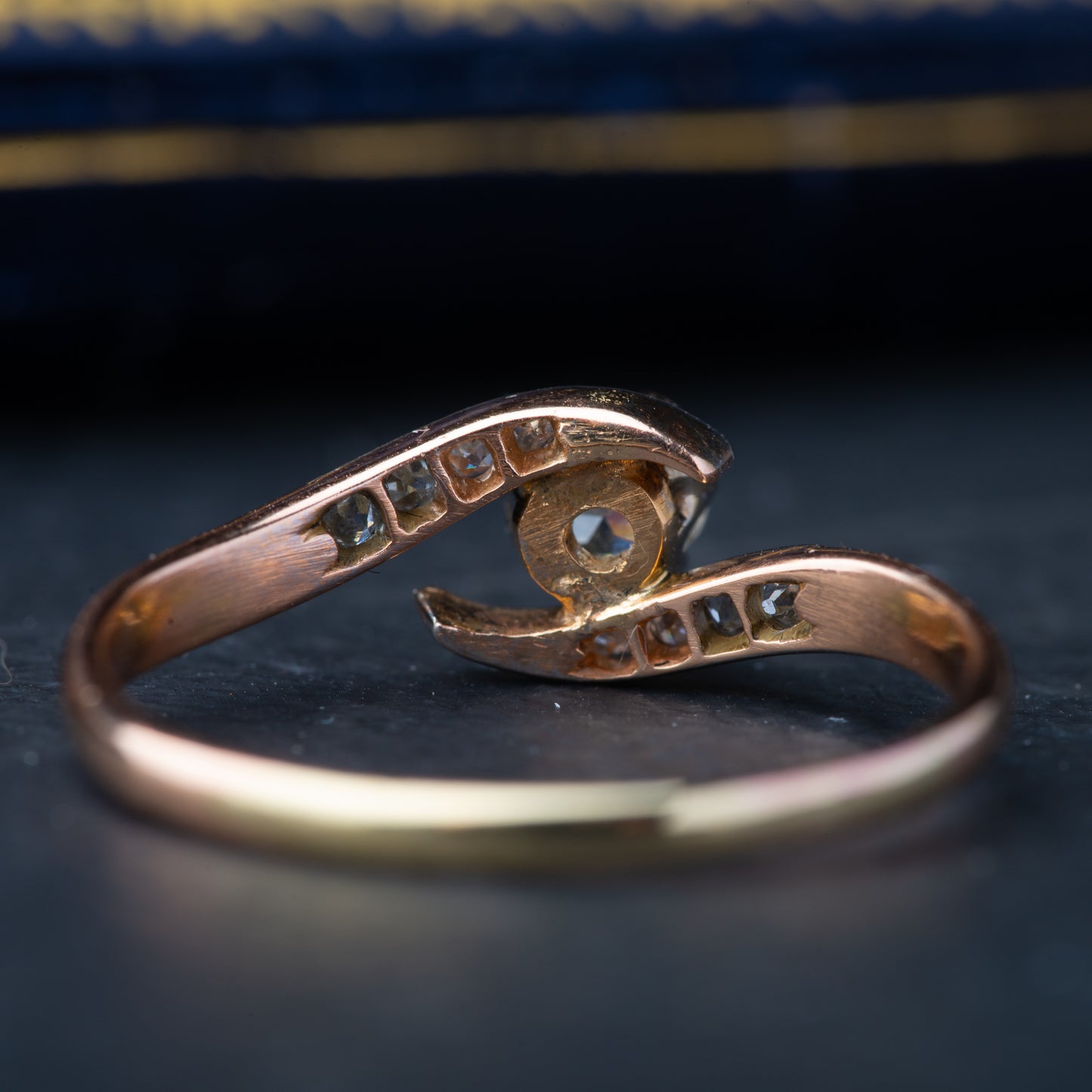 Antique Diamond Swirl Ring