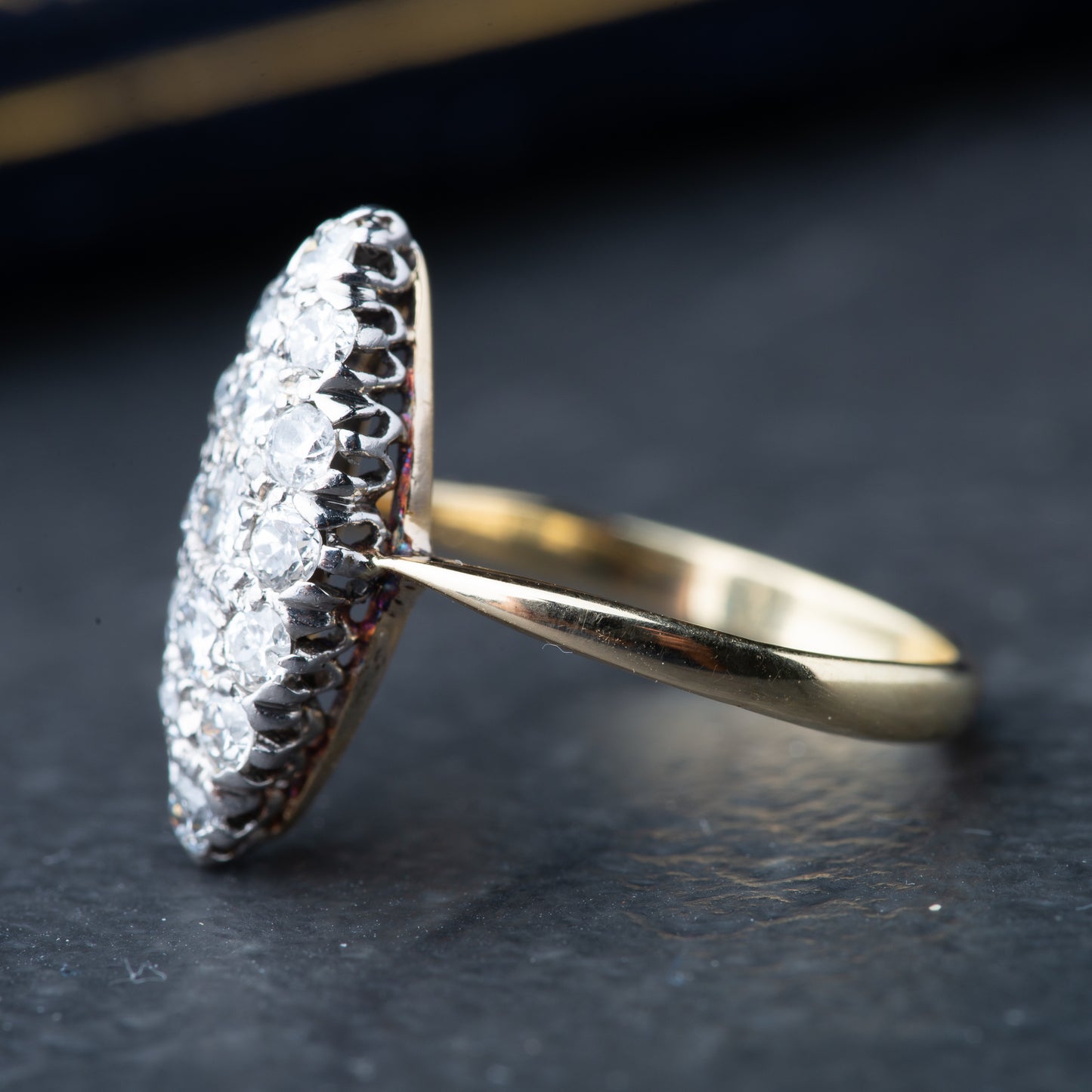 Antique 1900's Diamond Navette Ring
