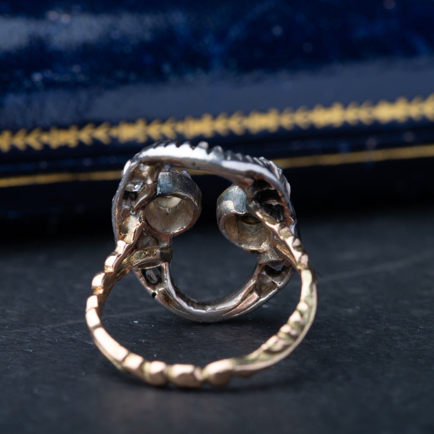 Vintage Peruzzi Cut Diamond Ring