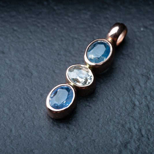 Atelier Made: Oldmine Cut Diamond Sapphire Pendant