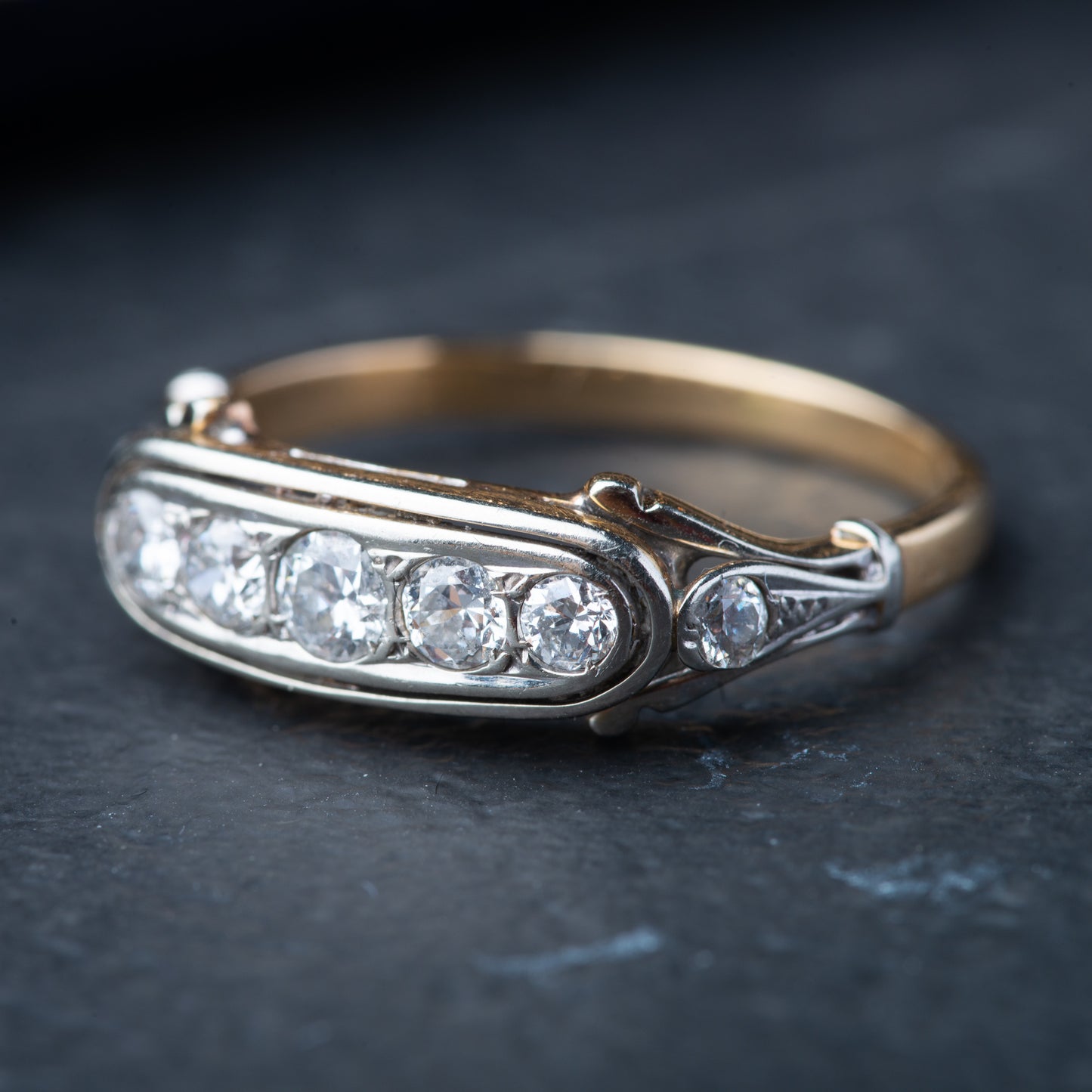 Art Deco Five Stone Diamond Ring