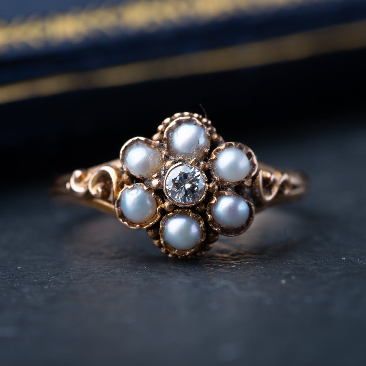 Victorian English Pearl Ring