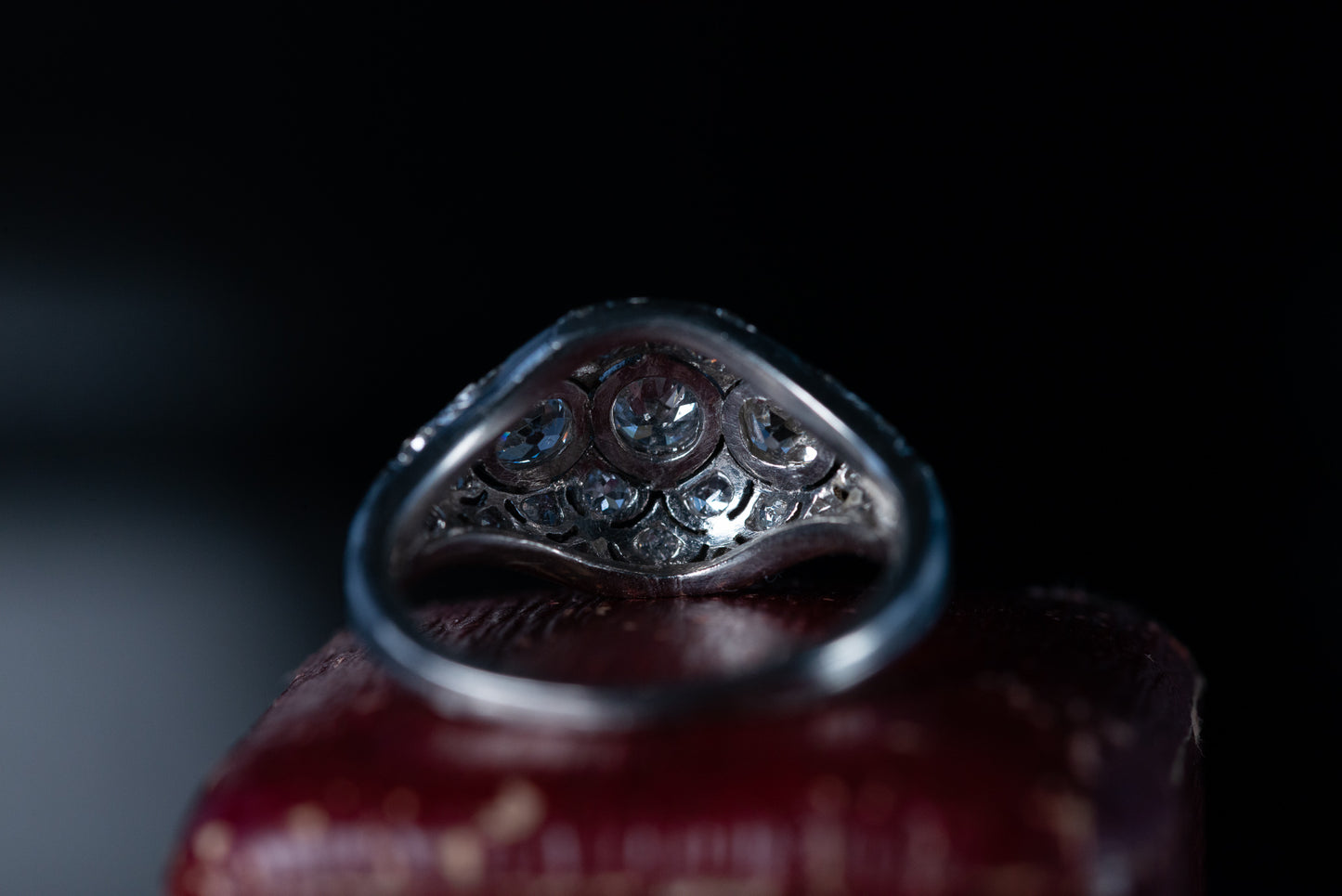 Art Deco Diamond Trilogy Ring