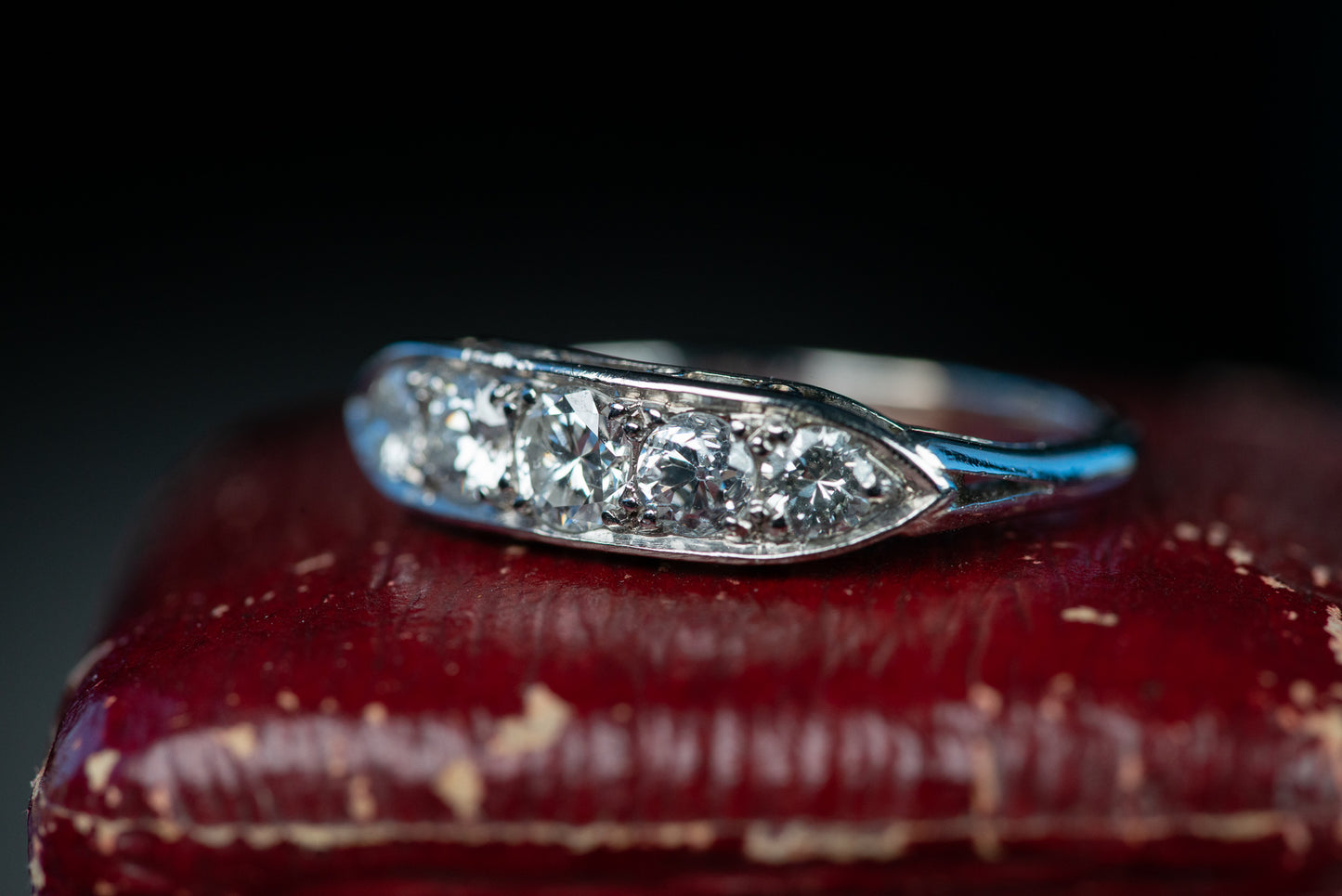 Five Diamonds Platinum Ring