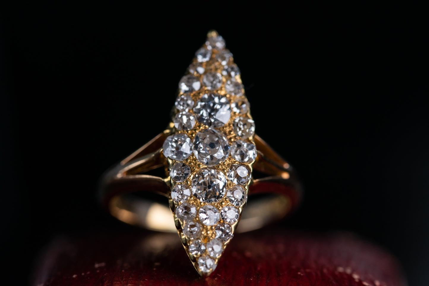 Superb Diamond Navette Ring