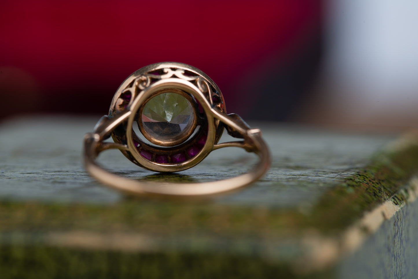 Vintage Ruby Sapphire Target Ring
