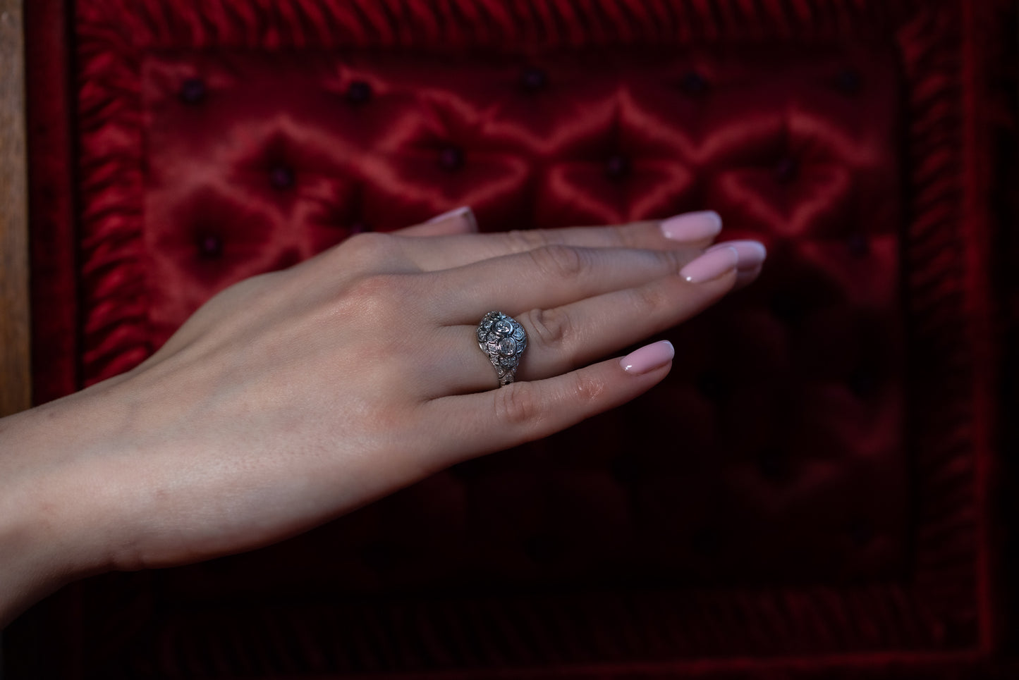 Art Deco Diamond Trilogy Ring