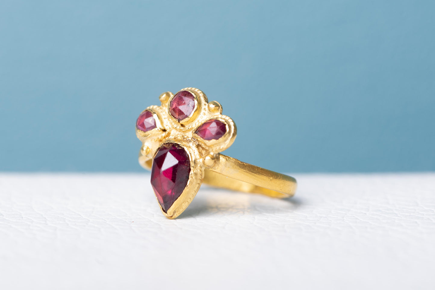 Layaway 25% Second Payment: Late Baroque Garnet Ring