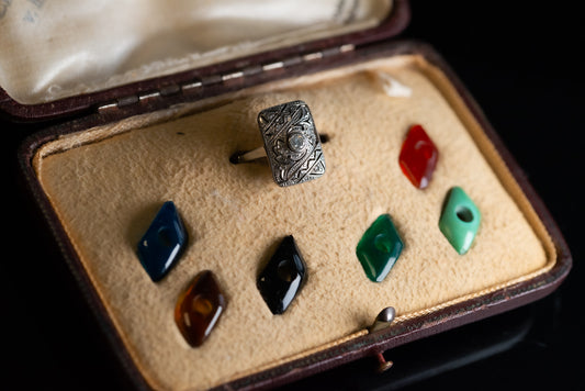 Interchangeable Art Deco Diamond Ring
