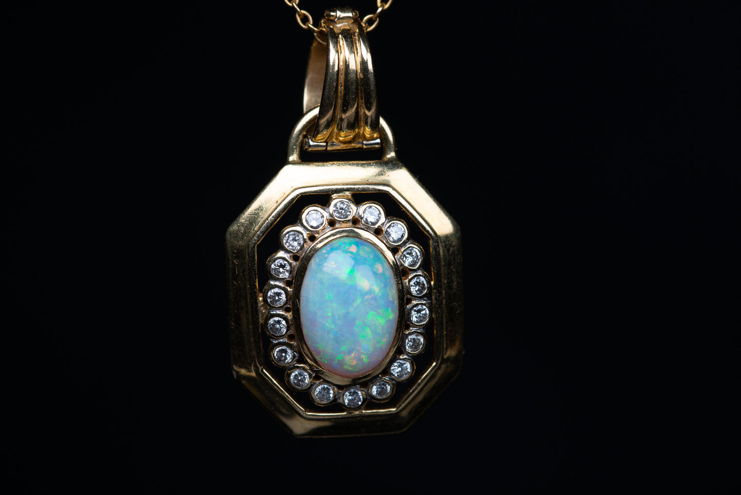 Vintage Opal Pendant Set