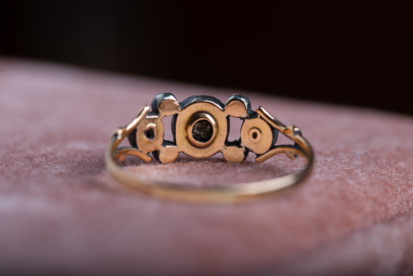 Georgian circa 1810 French Rosecut Diamond Ring