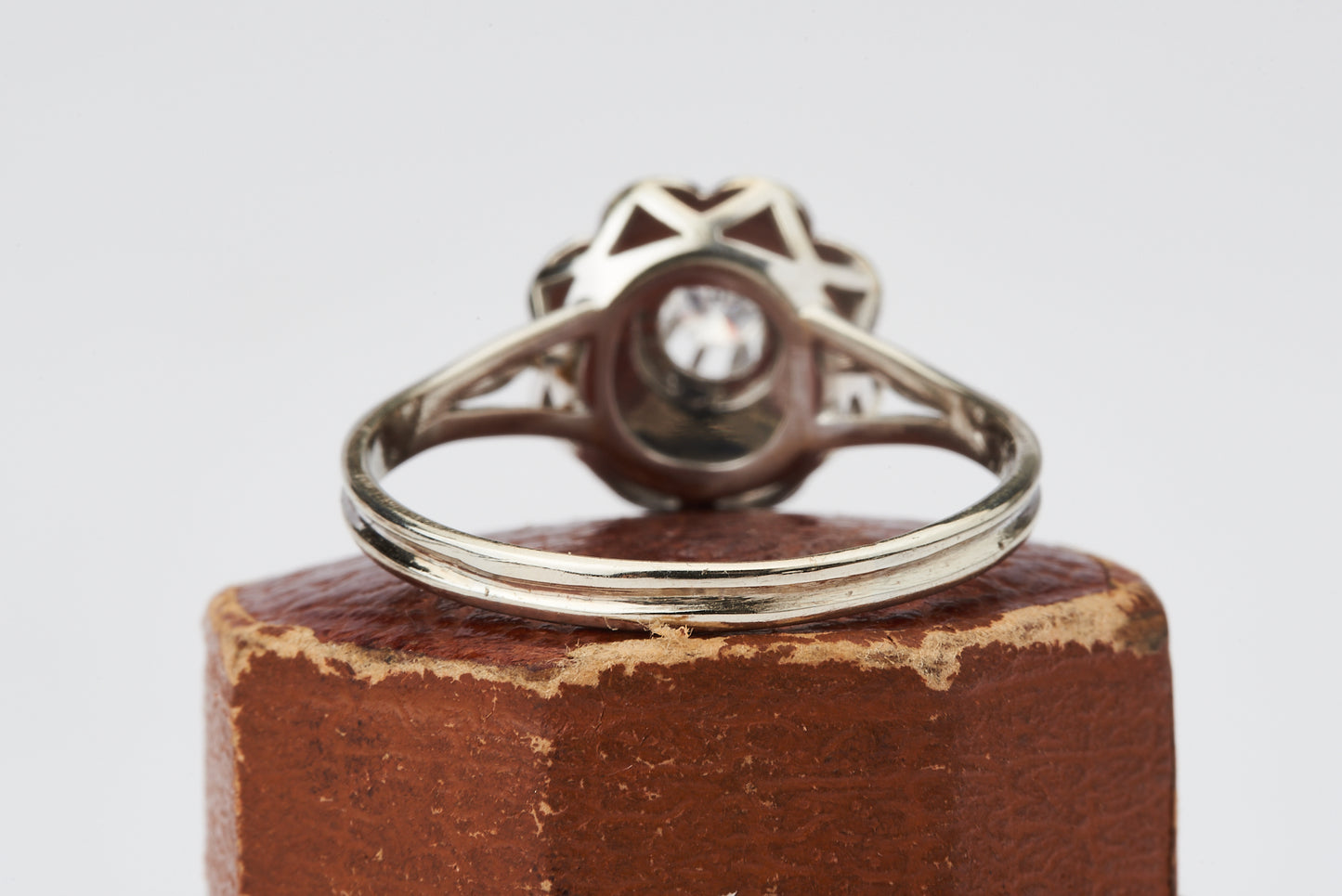 Vintage Diamond Cluster Ring in High Carat Gold
